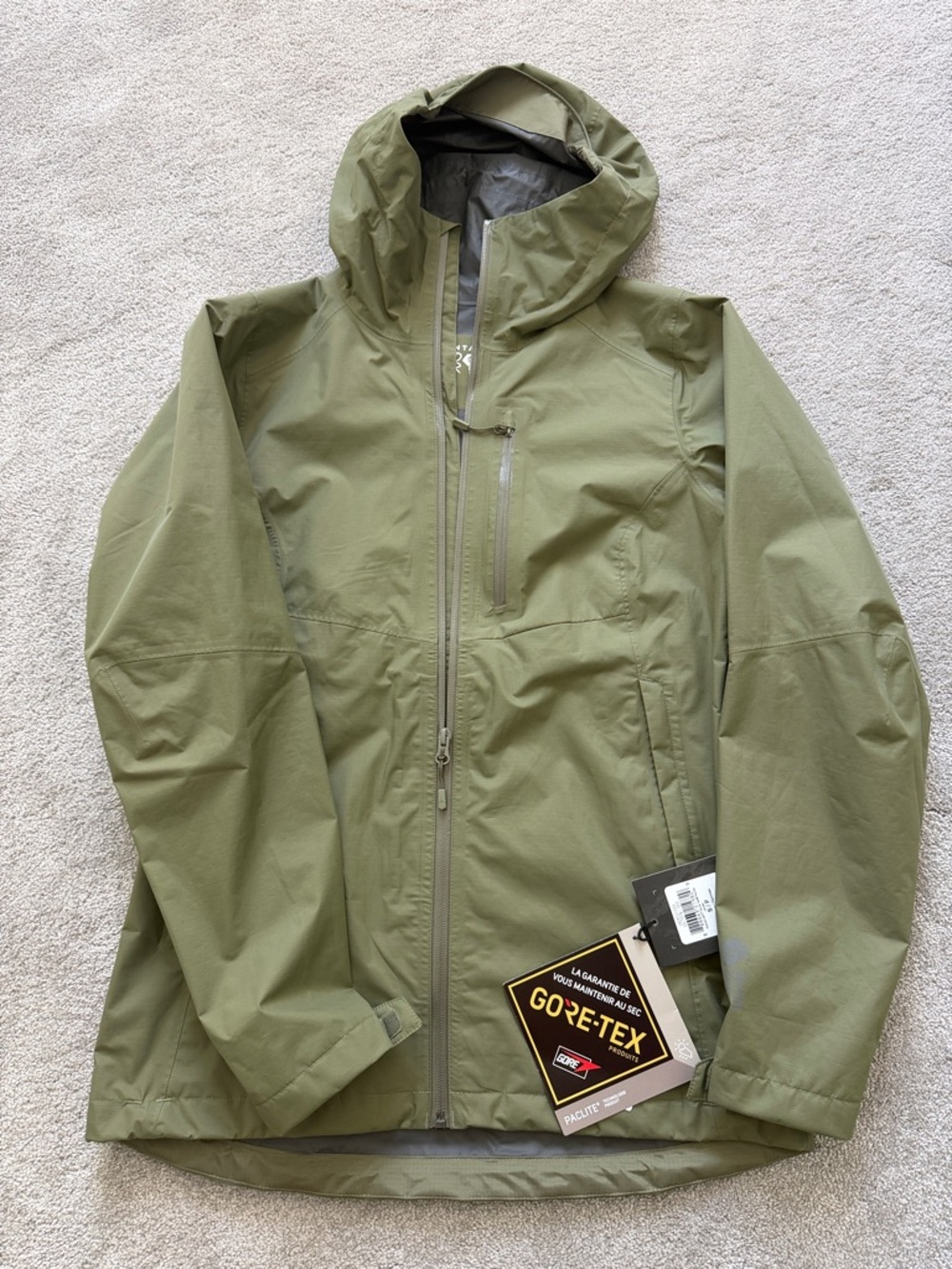 Mountain Hardwear Olive Green Hooded Utility Jacket